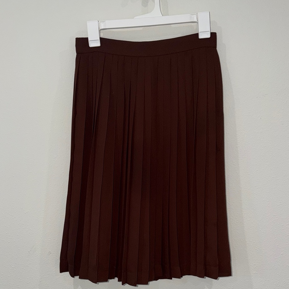 Pleated Midi Skirt